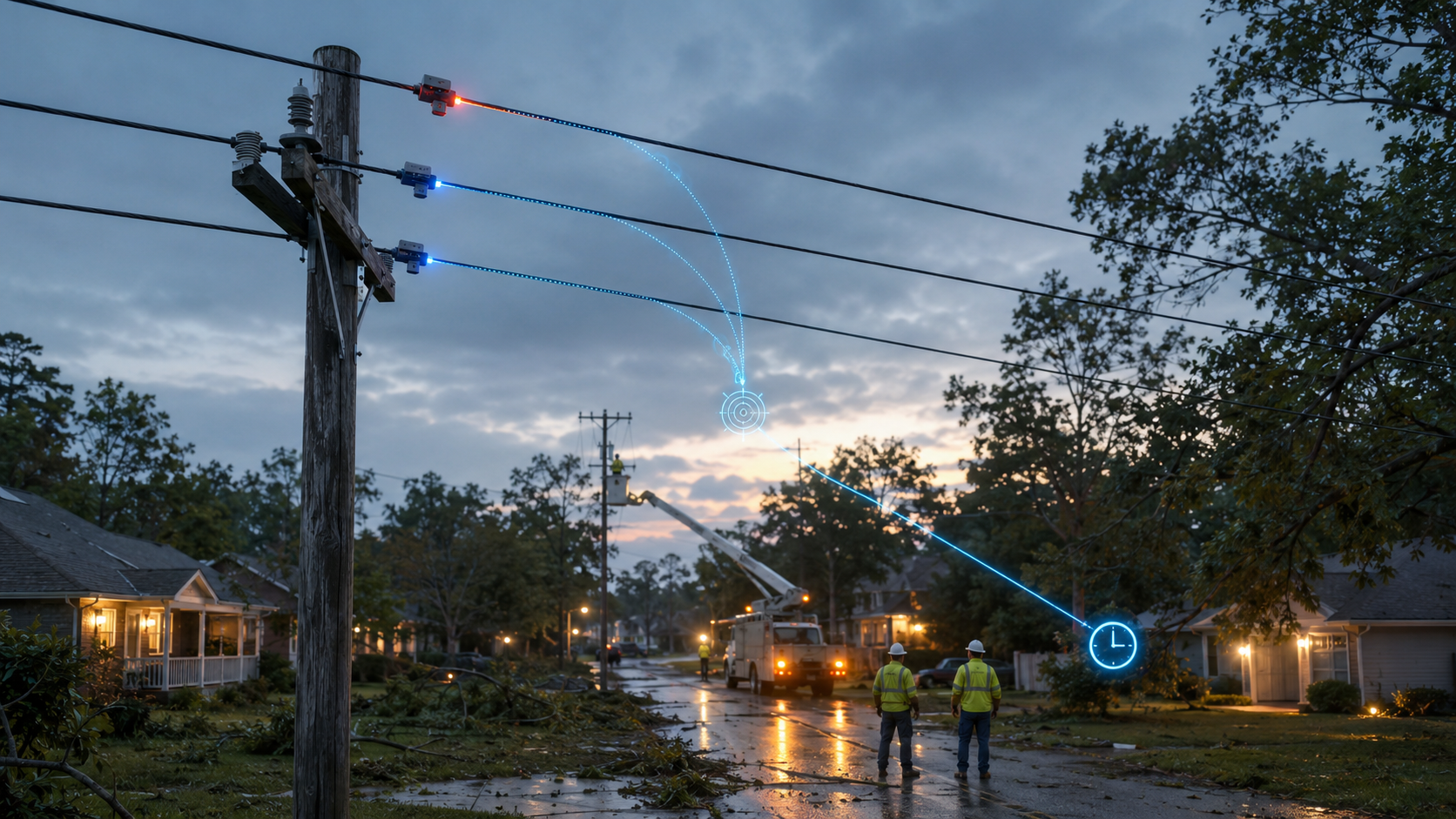 How Overhead Line Fault Indicators Reduce Outage Time